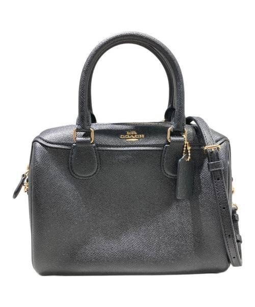 COACH（コーチ）COACH (コーチ) ミニ ベネット サッチェル ミニボストンバッグ ブラックの古着・服飾アイテム