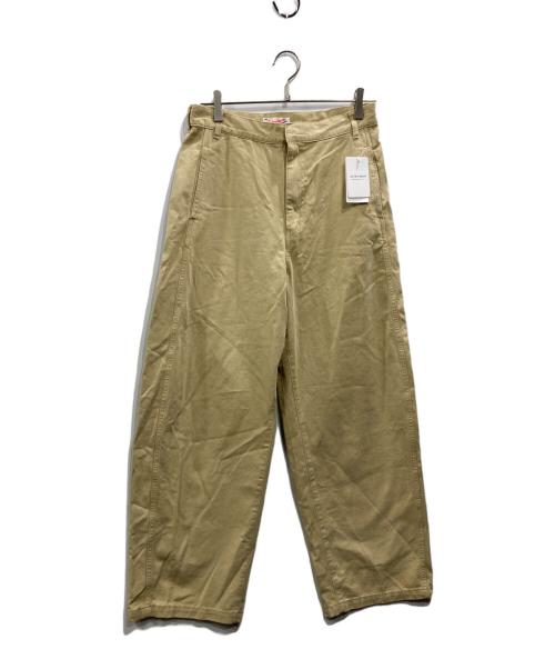 Spick and Span（スピック＆スパン）Spick and Span (スピック＆スパン) コットンバレルレッグパンツ ベージュ サイズ:40の古着・服飾アイテム