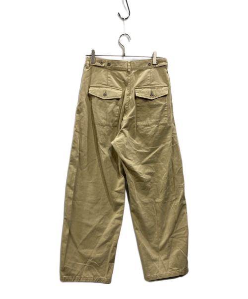 Spick and Span（スピック＆スパン）Spick and Span (スピック＆スパン) コットンバレルレッグパンツ ベージュ サイズ:40の古着・服飾アイテム