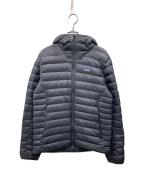 Patagoniaパタゴニア）の古着「メンズ・ダウン・セーター・フーディ」｜ネイビー