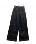 JOHN LAWRENCE SULLIVAN（ジョン ローレンス サリバン）の古着「RIGID DENIM WIDE PANTS」｜ブラック