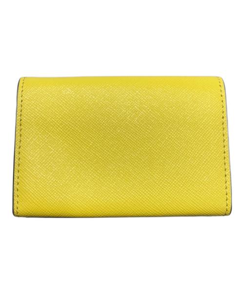 MARNI（マルニ）MARNI (マルニ) サフィアーノレザー 三つ折り財布 イエローの古着・服飾アイテム