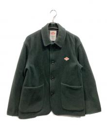 DANTON（ダントン）の古着「WOOL LIGHT PILE COVERALLS JACKET(ウールライトパイル カバーオールジャケット）」｜グリーン