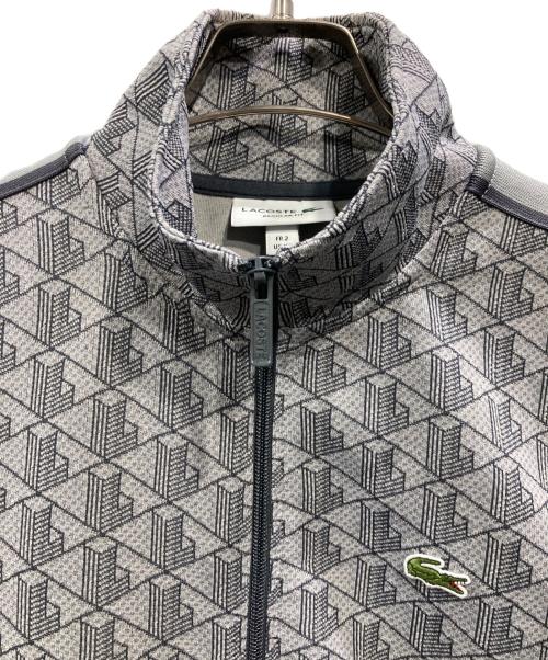 LACOSTE（ラコステ）LACOSTE (ラコステ) モノグラムジャカードトラックジャケット グレー サイズ:US　XSの古着・服飾アイテム