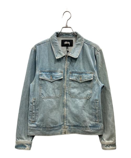 stussy（ステューシー）stussy (ステューシー) DENIM GARAGE JACKET(デニム・ガレージ・ジャケット) スカイブルー サイズ:Mの古着・服飾アイテム