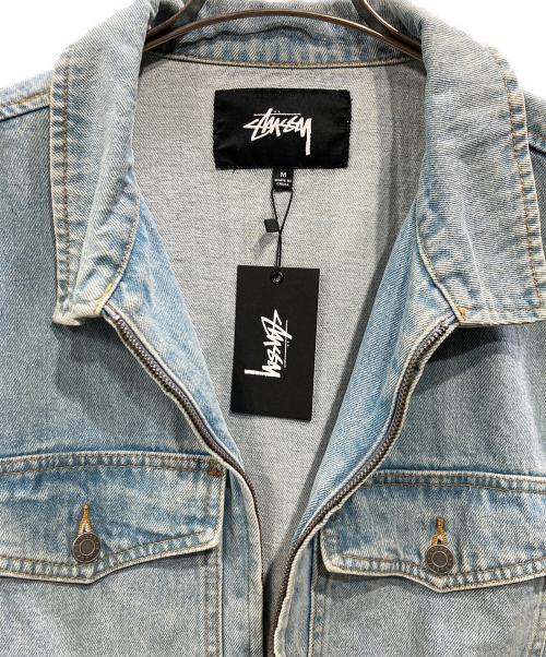 stussy（ステューシー）stussy (ステューシー) DENIM GARAGE JACKET(デニム・ガレージ・ジャケット) スカイブルー サイズ:Mの古着・服飾アイテム