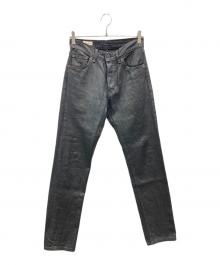 LEVI'S×BIOTOP（リーバイス×ビオトープ）の古着「別注 501(R) '54 ブラック CANDLE WAX」｜ブラック