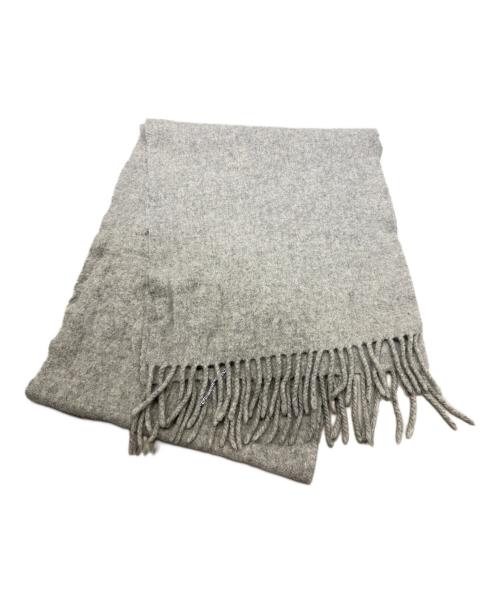Vivienne Westwood（ヴィヴィアンウエストウッド）Vivienne Westwood (ヴィヴィアンウエストウッド) ロゴ刺繍マフラー グレーの古着・服飾アイテム
