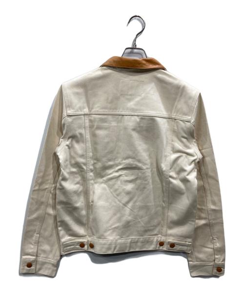LEVI'S MADE&CRAFTED（リーバイスメイドクラフテッド）LEVI'S MADE&CRAFTED (リーバイスメイドクラフテッド) Ecru Denim TYPE II TRUCKER JACKET アイボリー×ブラウン サイズ:SIZE 2の古着・服飾アイテム