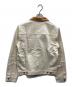 LEVI'S MADE&CRAFTED (リーバイスメイドクラフテッド) Ecru Denim TYPE II TRUCKER JACKET アイボリー×ブラウン サイズ:SIZE 2：13000円