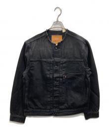 LEVI'S×EDIFICE（リーバイス×エディフィス）の古着「別注 ノーカラーデニムジャケット」｜ブラック