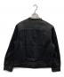 LEVI'S (リーバイス) EDIFICE (エディフィス) 別注 ノーカラーデニムジャケット ブラック サイズ:SIZE M：15000円