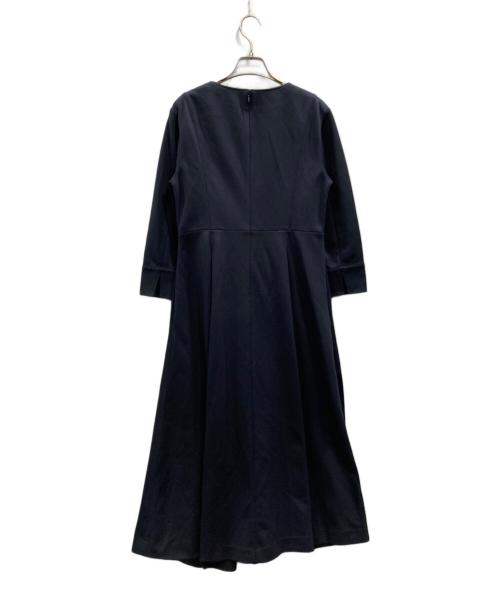 BALLSEY（ボールジィ）BALLSEY (ボールジィ) コットンアムンゼン フィット＆フレアワンピース ネイビー サイズ:36の古着・服飾アイテム