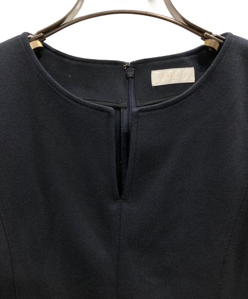 BALLSEY（ボールジィ）BALLSEY (ボールジィ) コットンアムンゼン フィット＆フレアワンピース ネイビー サイズ:36の古着・服飾アイテム