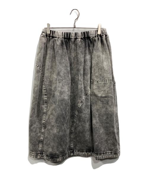 BLACK COMME des GARCONS（ブラックコムデギャルソン）BLACK COMME des GARCONS (ブラックコムデギャルソン) 20SS ケミカルウォッシュデニムスカート グレー サイズ:Sの古着・服飾アイテム