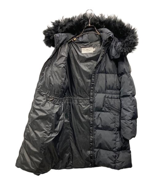 COACH（コーチ）COACH (コーチ) ラムファー ダウンコート ブラック サイズ:Sの古着・服飾アイテム
