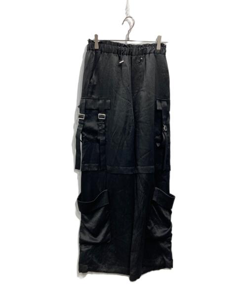 UNITED TOKYO（ユナイテッドトーキョー）UNITED TOKYO (ユナイテッドトーキョー) サテンワークパンツ ブラック サイズ:2の古着・服飾アイテム