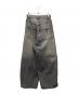 MAISON SPECIAL (メゾンスペシャル) Side-Tuck Cocoon Denim Pants(サイドタックコクーンデニムパンツ) ブラック×グレー サイズ:36：8000円
