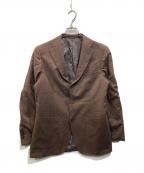 blazer's bank.comブレイザーズバンク）の古着「REDAファブリック 段返りジャケット（レダ ファブリック 段返り ジャケット」｜ブラウン