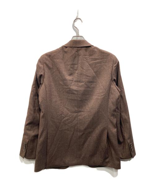 blazer's bank.com（ブレイザーズバンク）blazer's bank.com (ブレイザーズバンク) REDAファブリック 段返りジャケット（レダ ファブリック 段返り ジャケット ブラウン サイズ: 170-6Dropの古着・服飾アイテム