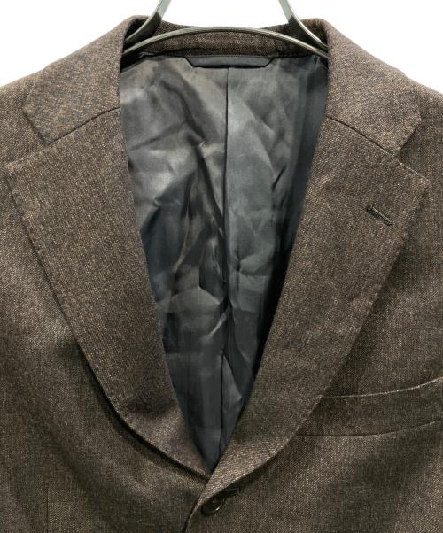 blazer's bank.com（ブレイザーズバンク）blazer's bank.com (ブレイザーズバンク) REDAファブリック 段返りジャケット（レダ ファブリック 段返り ジャケット ブラウン サイズ: 170-6Dropの古着・服飾アイテム