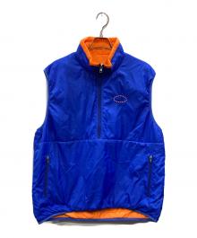 AFB（エーエフビー）の古着「REVERSIBLE NYLON PULLOVER VEST(リバーシブル ナイロン プルオーバー ベスト）」｜ブルー×オレンジ
