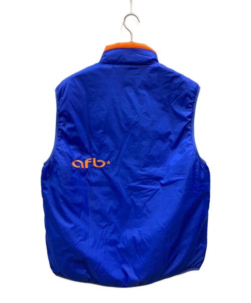 AFB（エーエフビー）AFB (エーエフビー) REVERSIBLE NYLON PULLOVER VEST(リバーシブル ナイロン プルオーバー ベスト） ブルー×オレンジ サイズ:XLの古着・服飾アイテム