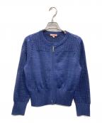 TOCCAトッカ）の古着「SPIDERWEB KNIT ニットブルゾン(スパイダーウェブ ニット ニットブルゾン)」｜ネイビー