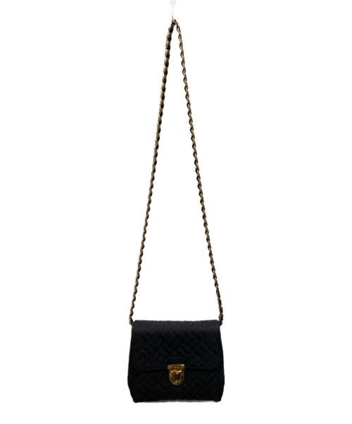 PRADA（プラダ）PRADA (プラダ) キルティングチェーンショルダーバッグ ブラックの古着・服飾アイテム