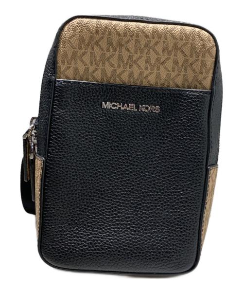 MICHAEL KORS（マイケルコース）MICHAEL KORS (マイケルコース) モノグラム クロスボディバッグ ブラウンの古着・服飾アイテム