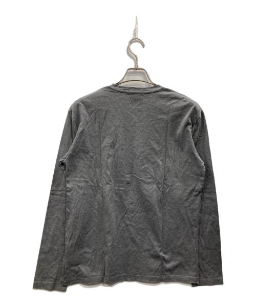 BURBERRY BLACK LABEL（バーバリーブラックレーベル）BURBERRY BLACK LABEL (バーバリーブラックレーベル) メガチェック Vネックカットソー グレー サイズ:3の古着・服飾アイテム