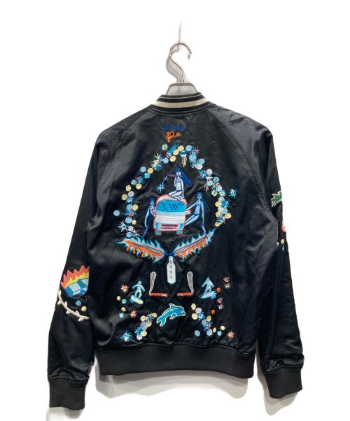DIESEL（ディーゼル）DIESEL (ディーゼル) リバーシブルブルゾン ブラック×ブルー サイズ:Mの古着・服飾アイテム
