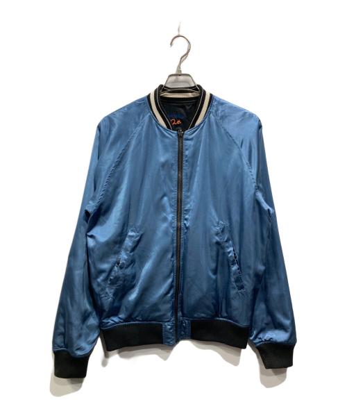 DIESEL（ディーゼル）DIESEL (ディーゼル) リバーシブルブルゾン ブラック×ブルー サイズ:Mの古着・服飾アイテム