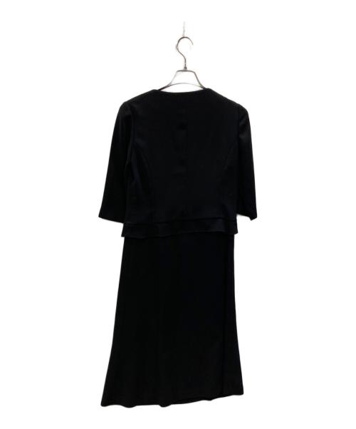 SOIR PERLE（ソワール ペルル）SOIR PERLE (ソワール ペルル) ジャケット×ワンピース セットアップ ブラック サイズ:9の古着・服飾アイテム