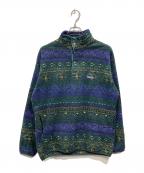 Patagoniaパタゴニア）の古着「97年製 アステカ柄 シンチラスナップT」｜グリーン