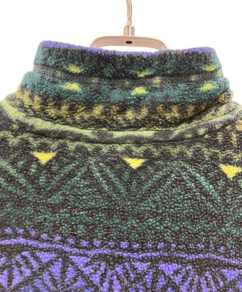 Patagonia（パタゴニア）Patagonia (パタゴニア) 97年製 アステカ柄 シンチラスナップT グリーン サイズ:Lの古着・服飾アイテム