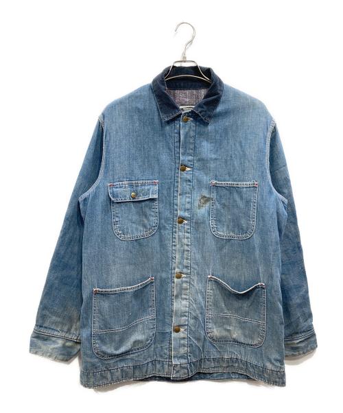 Sears（シアーズ）Sears (シアーズ) ブランケットライニング デニム カバーオール インディゴ サイズ:42‐44の古着・服飾アイテム