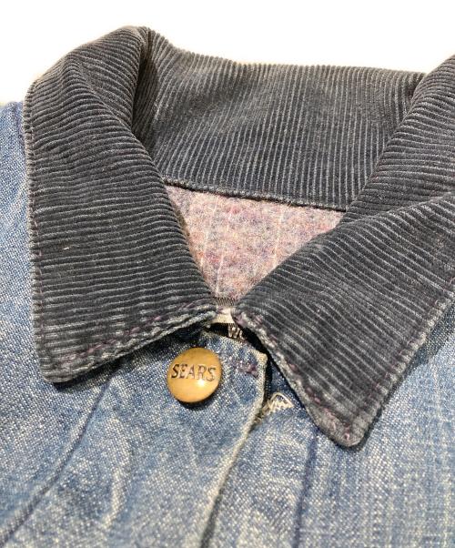 Sears（シアーズ）Sears (シアーズ) ブランケットライニング デニム カバーオール インディゴ サイズ:42‐44の古着・服飾アイテム