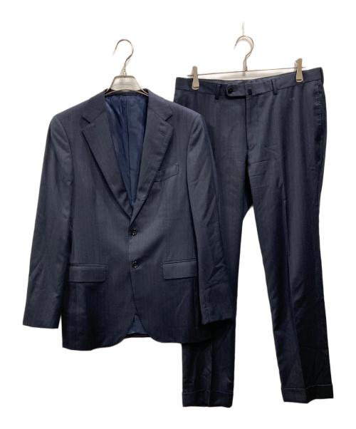 BEAMS F（ビームスエフ）BEAMS F (ビームスエフ) シャドーストライプスーツ ネイビー サイズ:SIZE 48/8Rの古着・服飾アイテム