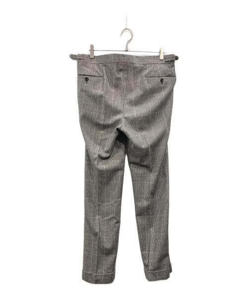 Brilla per il gusto（ブリッラ ペル イルグースト）Brilla per il gusto (ブリッラ ペル イルグースト) DORMEUIL グレンチェック ＋ オーバーペーン 3ピーススーツ グレー サイズ:SIZE 48 JK 肩43 身幅52 着丈72 袖61 PT W88 L74の古着・服飾アイテム