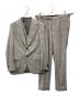 Brilla per il gusto（ブリッラ ペル イルグースト）の古着「DORMEUIL グレンチェック ＋ オーバーペーン 3ピーススーツ」｜グレー