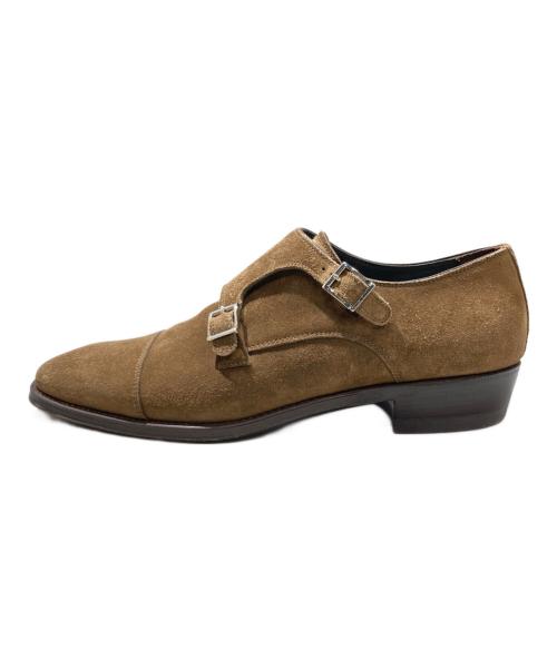 Santoni（サントーニ）SANTONI (サントーニ) BEAMS F (ビームスエフ) 別注 ダブルモンクストラップシューズ ブラウン サイズ:6　1/2の古着・服飾アイテム