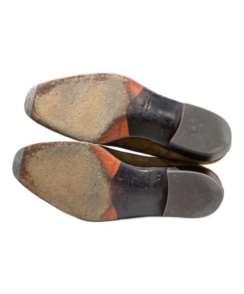 Santoni（サントーニ）SANTONI (サントーニ) BEAMS F (ビームスエフ) 別注 ダブルモンクストラップシューズ ブラウン サイズ:6　1/2の古着・服飾アイテム