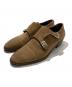SANTONI（サントーニ）の古着「別注 ダブルモンクストラップシューズ」｜ブラウン