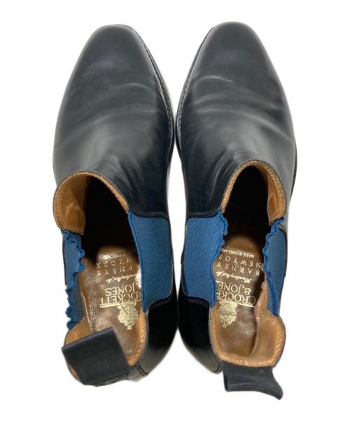 Crockett & Jones（クロケット＆ジョーンズ）Crockett & Jones (クロケット＆ジョーンズ) BARNEYS NEWYORK (バーニーズ・ニューヨーク) 別注 CHELSEA 318 サイドゴアブーツ ブラック サイズ:7　1/2の古着・服飾アイテム
