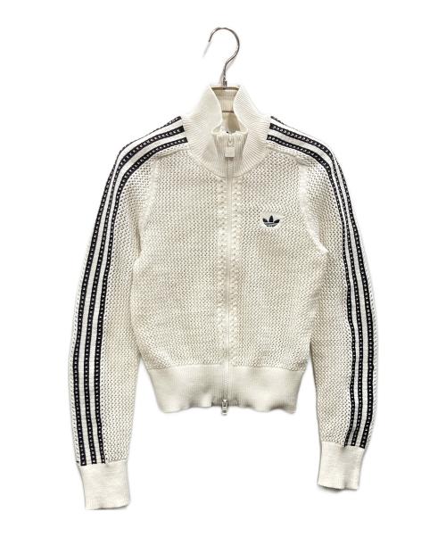 adidas（アディダス）adidas (アディダス) ニット クロシェ ファイヤーバード トラックトップ ホワイト サイズ:Sの古着・服飾アイテム