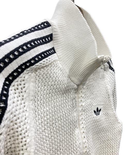 adidas（アディダス）adidas (アディダス) ニット クロシェ ファイヤーバード トラックトップ ホワイト サイズ:Sの古着・服飾アイテム