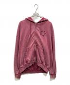 That's lifeザッツ ライフ）の古着「Vintage styles Circle logo zip hoodie」｜レッド