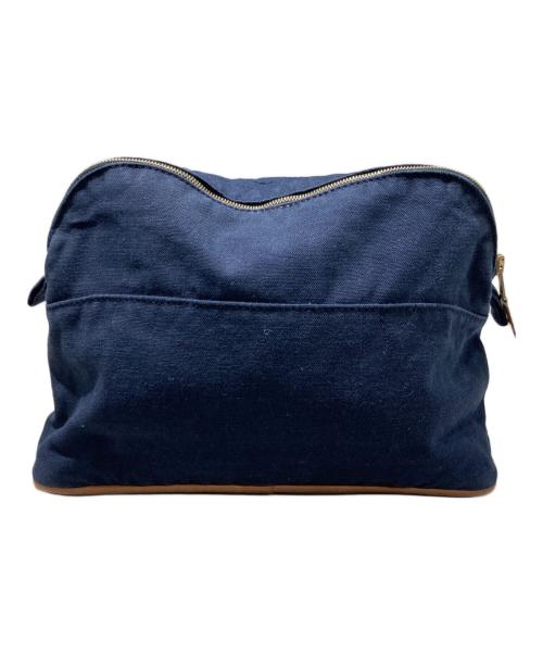 HERMES（エルメス）HERMES (エルメス) ボリードポーチ ネイビーの古着・服飾アイテム
