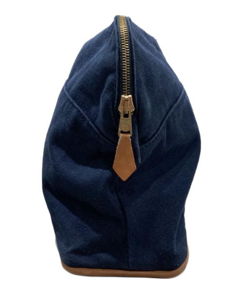 HERMES（エルメス）HERMES (エルメス) ボリードポーチ ネイビーの古着・服飾アイテム